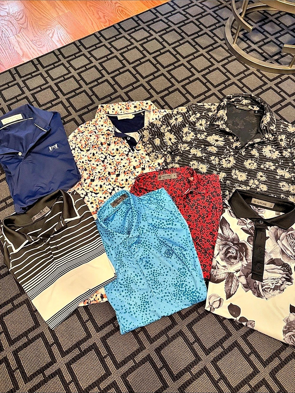 BE THE BEST DRESSED ON THE COURSE!
G/FORE and various Men's Printed Golf Polos